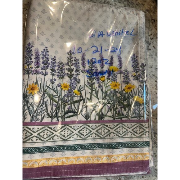 4 Maison DHermine Cotton Floral Botanical Design Place-mats Reversible Cotton - Picture 10 of 11